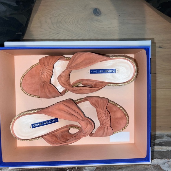 Knotted Pink Suede Heel - Picture 8 of 10